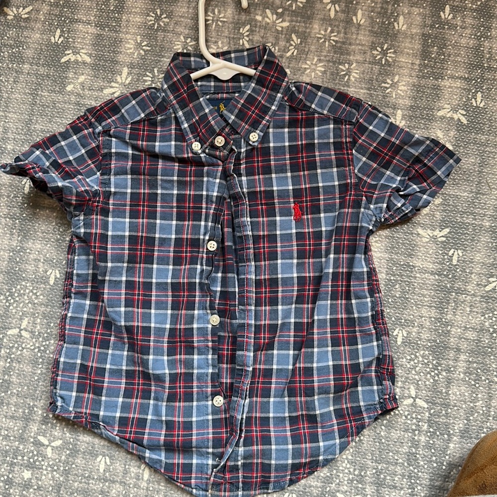 Ralph Lauren boys plaid button down